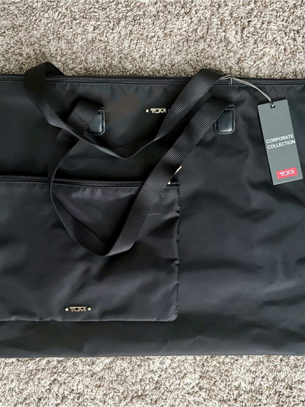 TUMI Black Tote Bag - Corporate Collection